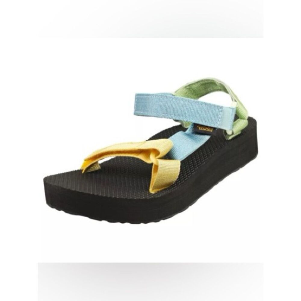 Tévez Midform Universal Women's Vegan Platform Strappy Sandal In size 9 - Picture 2 of 7